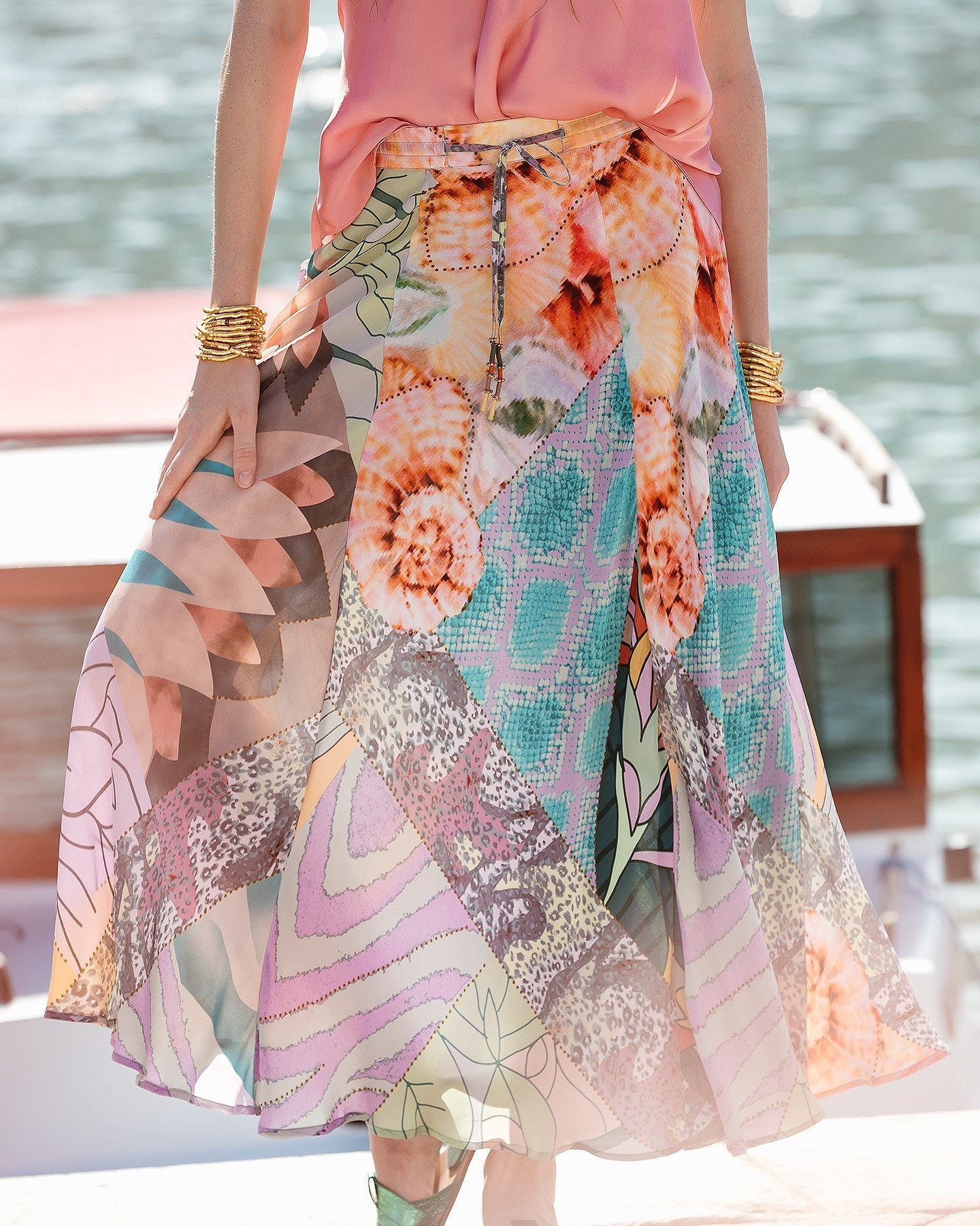 Jupe Susanna Multicolore | Mes Demoiselles Paris