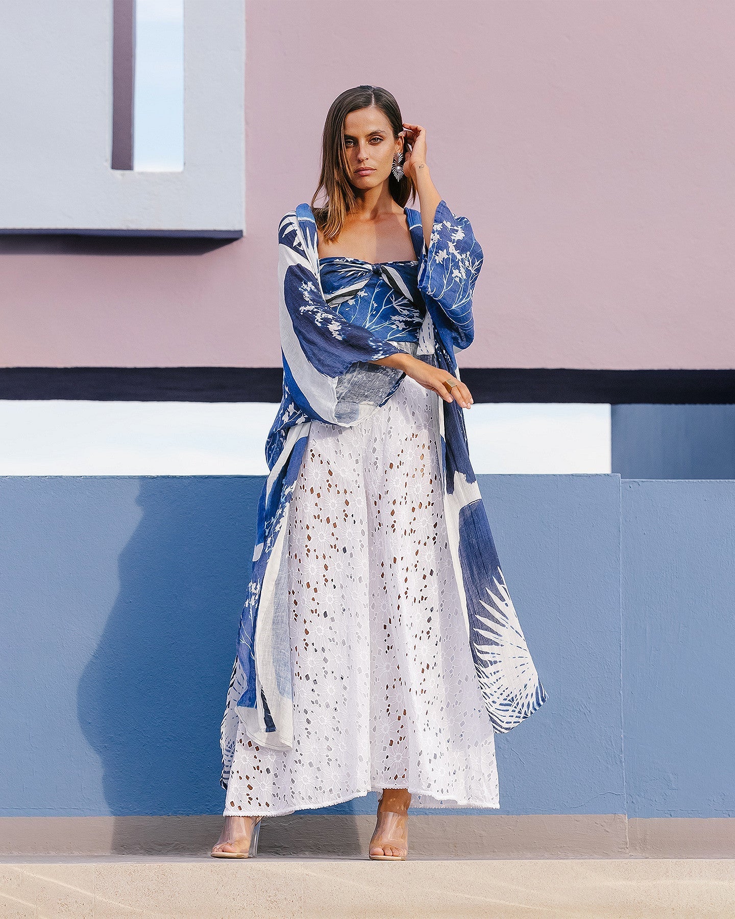 Kimono Cutilisci Bleu | Mes Demoiselles Paris