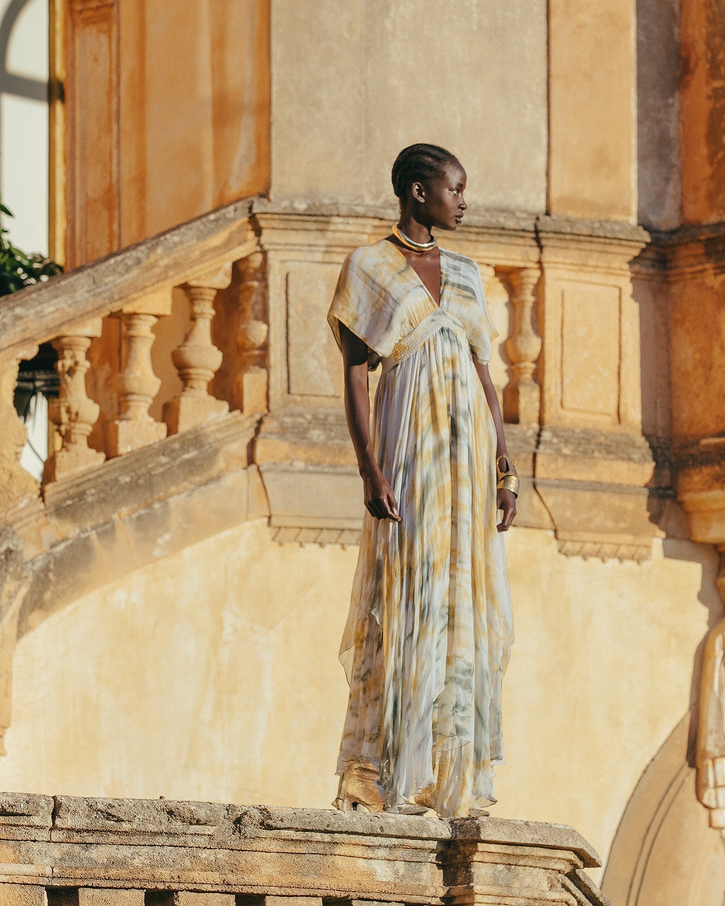 Robe Ines Kaki / Ocre | Mes Demoiselles Paris