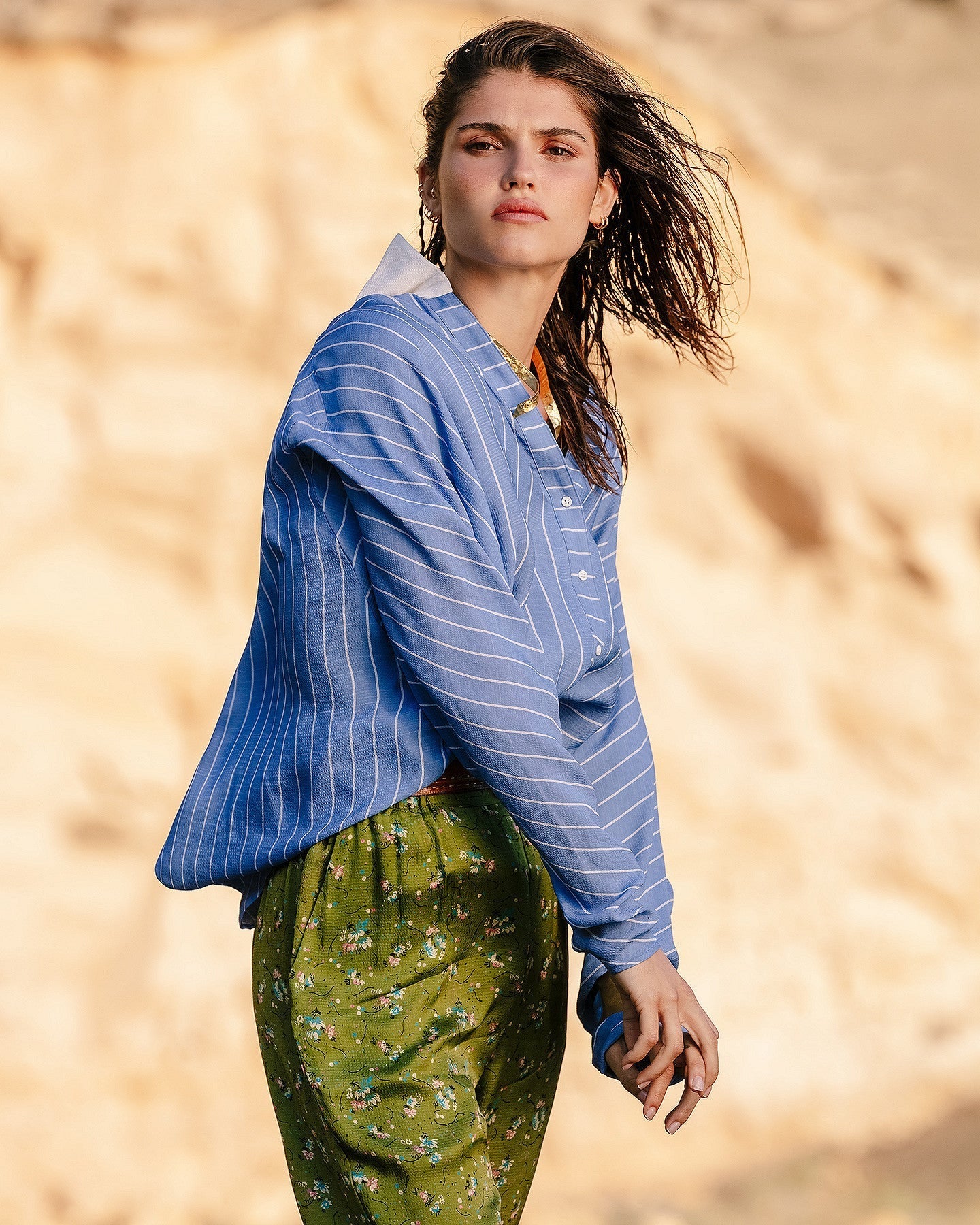 Chemise Gardin  Bleu rayé | Mes Demoiselles Paris