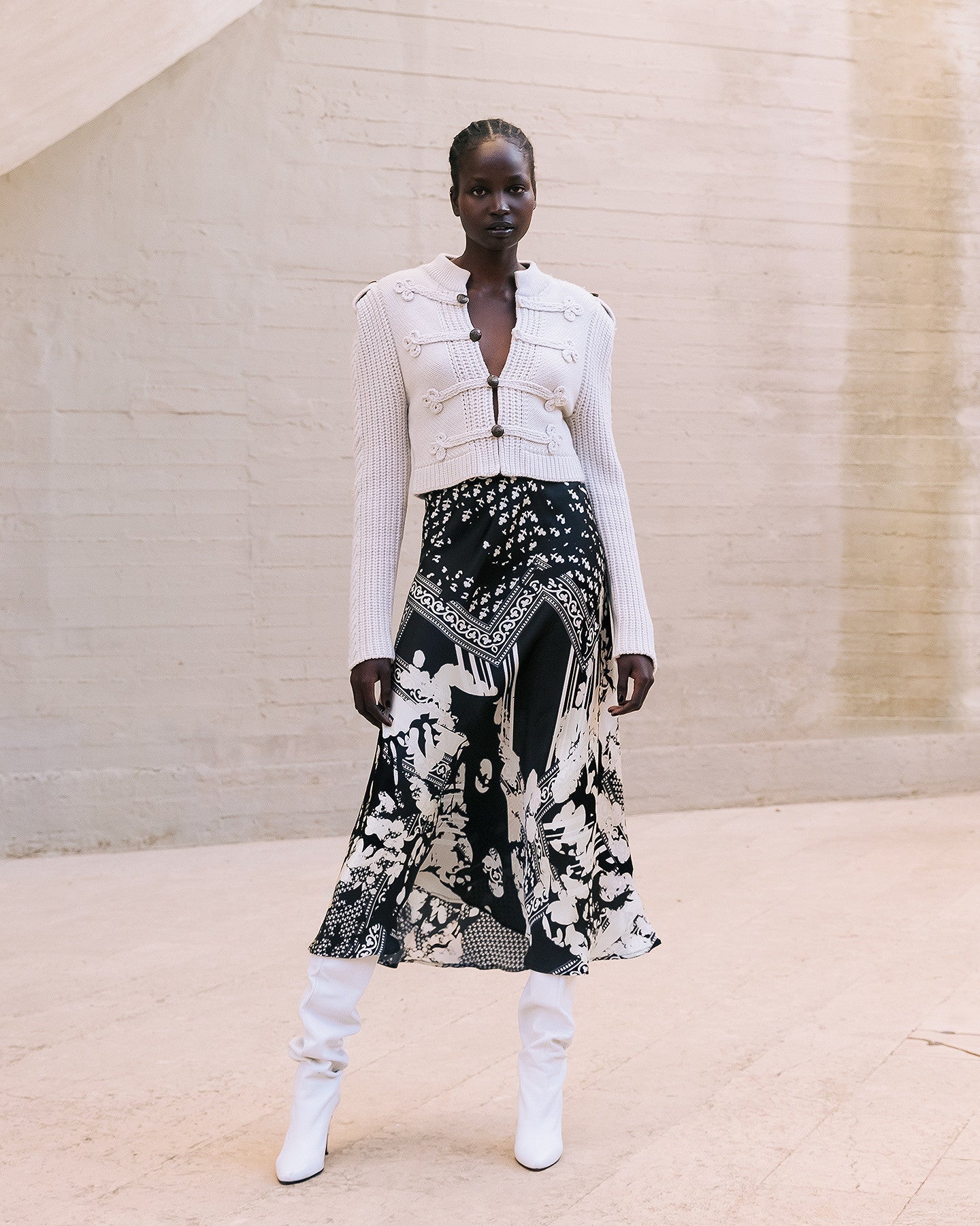 Jupe Wada  Noir / Blanc | Mes Demoiselles Paris