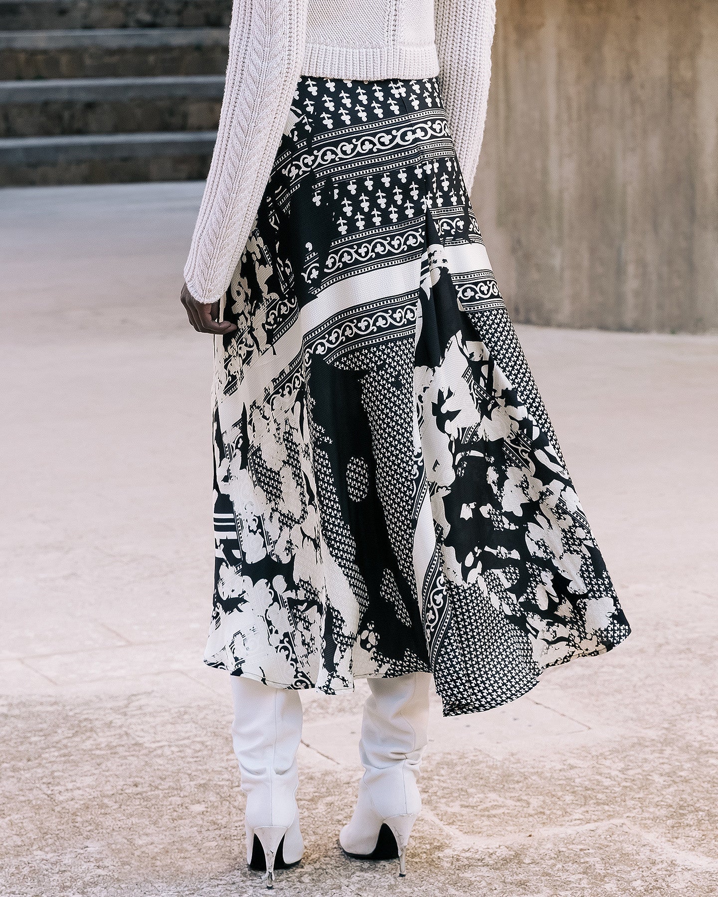 Jupe Wada  Noir / Blanc | Mes Demoiselles Paris