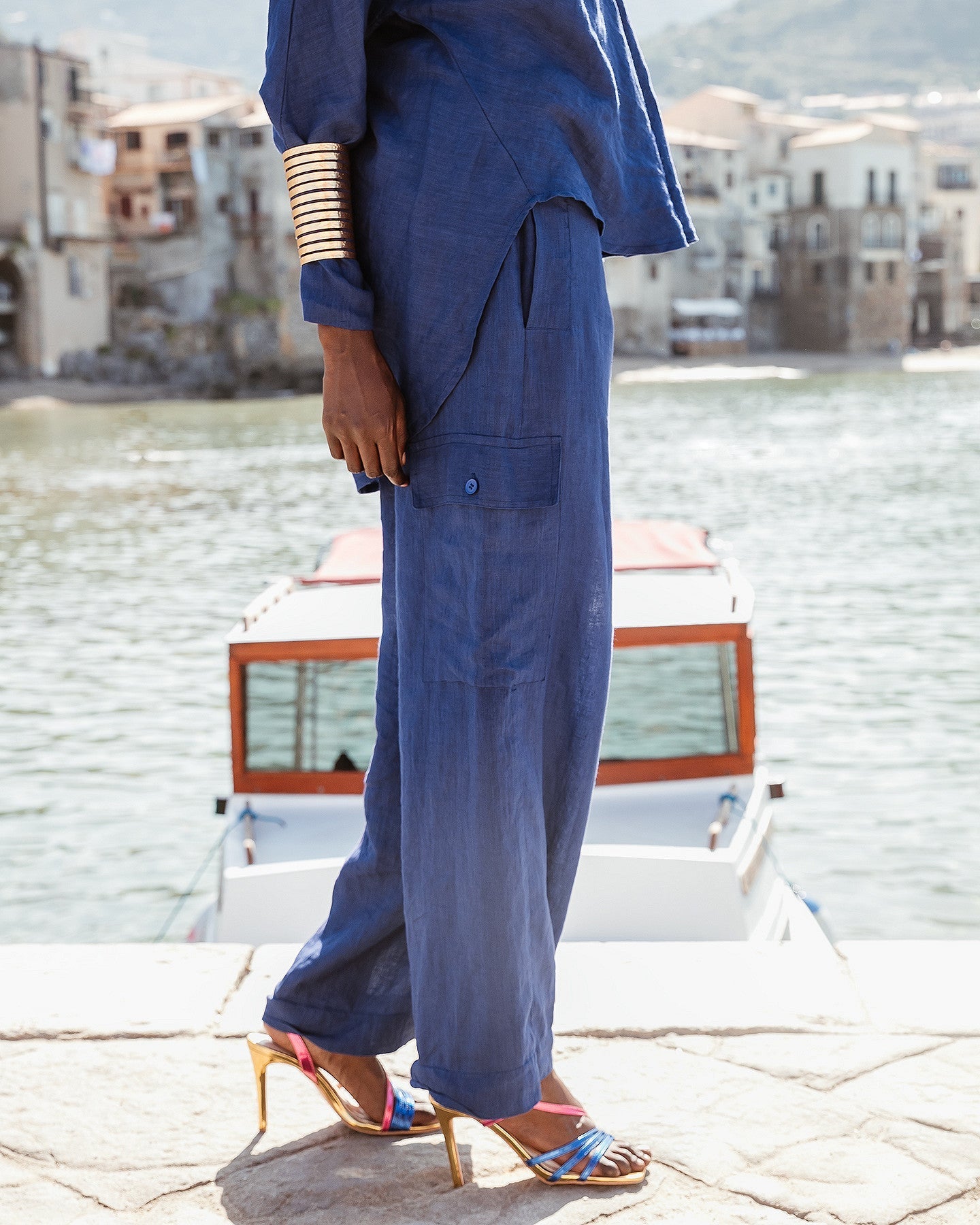 Pantalon Cyr  Bleu klein | Mes Demoiselles Paris
